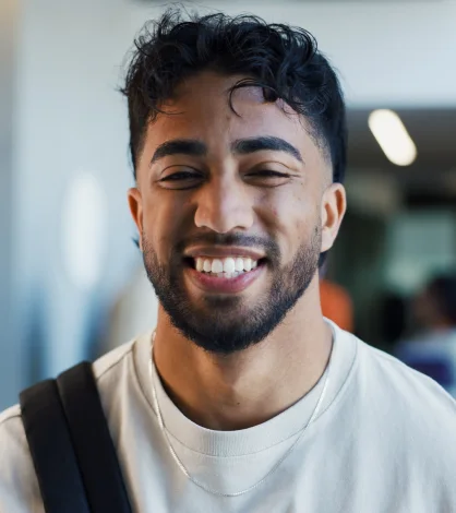 Smiling man