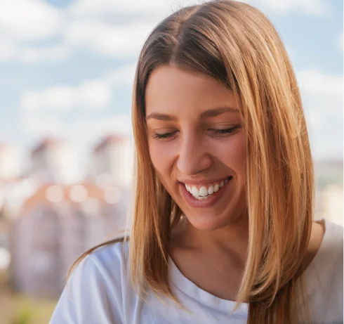 Smiling woman